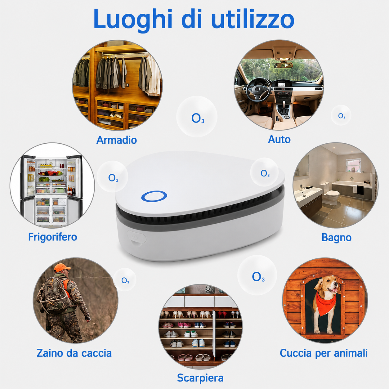Purificatore Ozono Anti-Odori
